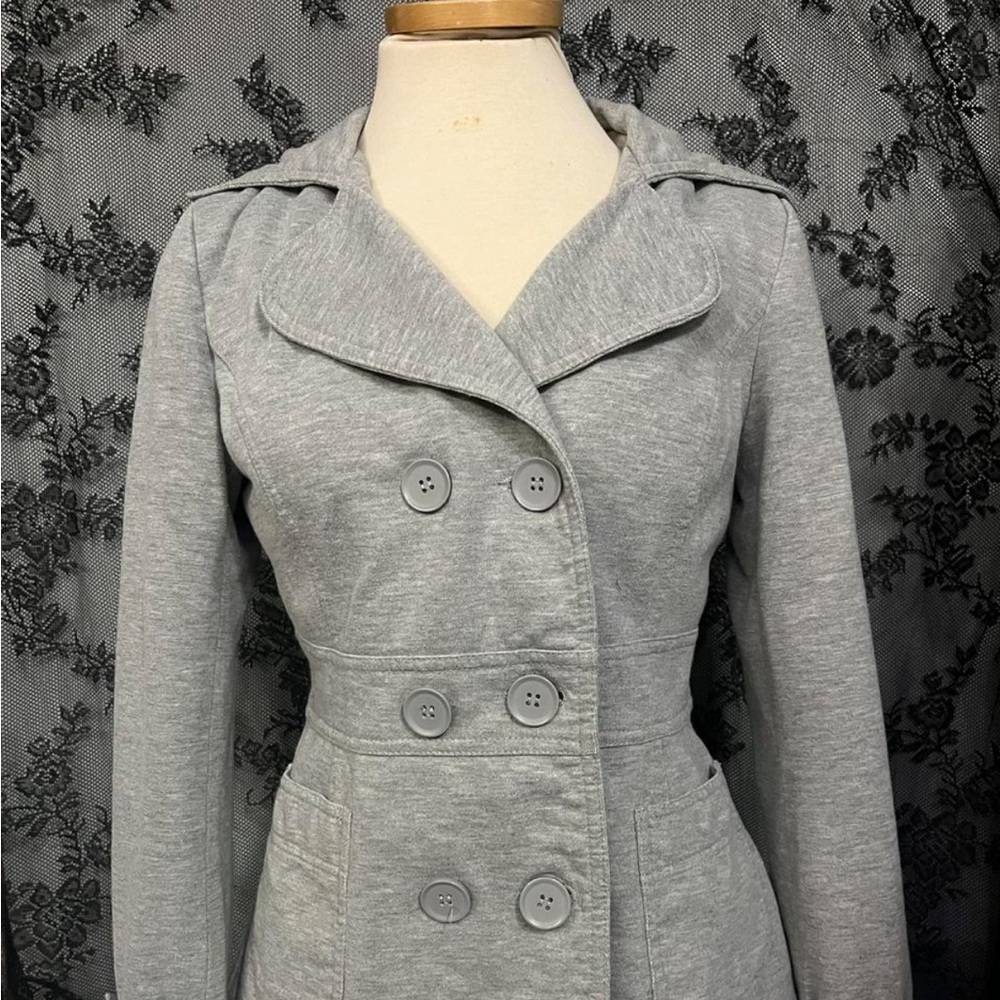 Forever 21 Light Gray Trench Coat